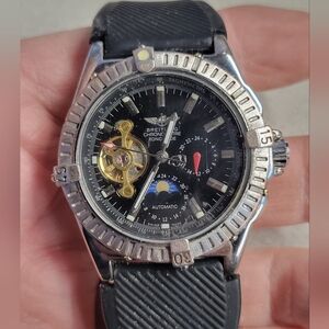 Men's Automatic Open Heart Moonphase Watch